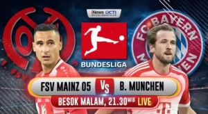 FSV Mainz Berhasil Gagalkan Bayern Muenchen! Jangan Lewatkan Laga Malam Ini, Jam 21.30 WIB, Nonton di iNews