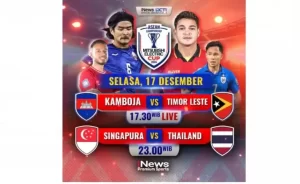 Pertandingan Sengit Timor Leste dan Kamboja di Piala AFF 2024, Jangan Lewatkan Sore Ini Pukul 17.30 WIB Live di iNews!