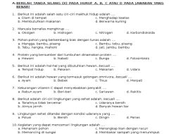 50 Soal UAS IPA Kelas 3 Semester 1 yang Mungkin Keluar
