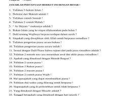 50 Soal dan Jawaban TAM Fiqih PPG 2025 Batch 4