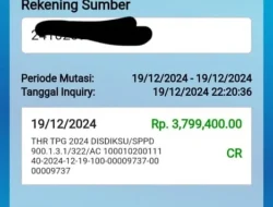 Hanya THR TPG 100 Persen dan Gaji 13, 4 Tunjangan Guru Cair Hari Ini