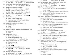 Latihan Soal Bahasa Jawa Kelas 11 SMA Semester Genap