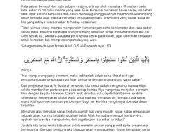 5 Kultum Ramadhan Singkat tentang Kesabaran dengan Dalilnya