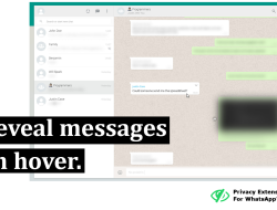 Cara Menyembunyikan Chat WhatsApp Web dari Orang Lain dengan Ekstensi Privasi