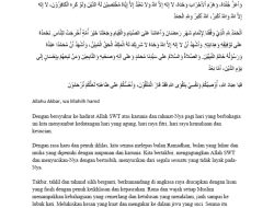 5 Naskah Khutbah Idul Fitri 1447 H: Lestarikan Semangat Ramadhan di Hari Kemenangan